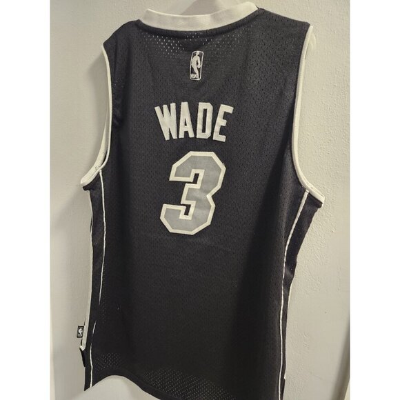 Vintage Y2K Reebok NBA Miami Heat Dwayne Wade #3 Jersey Youth XL 18-20 S - Picture 7 of 10